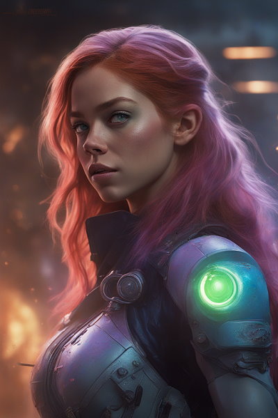 Actress Sydney Sweeney as Starfire